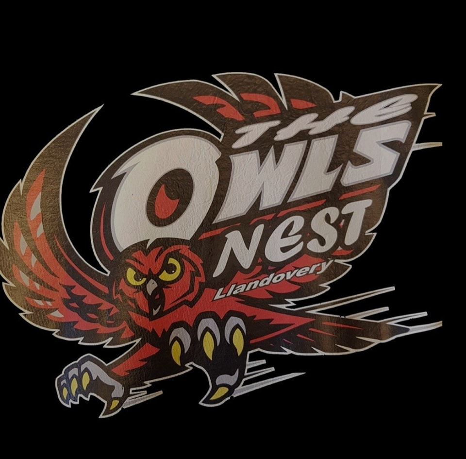 Owl's Nest Tea Room Diner motorbike meeting point logo