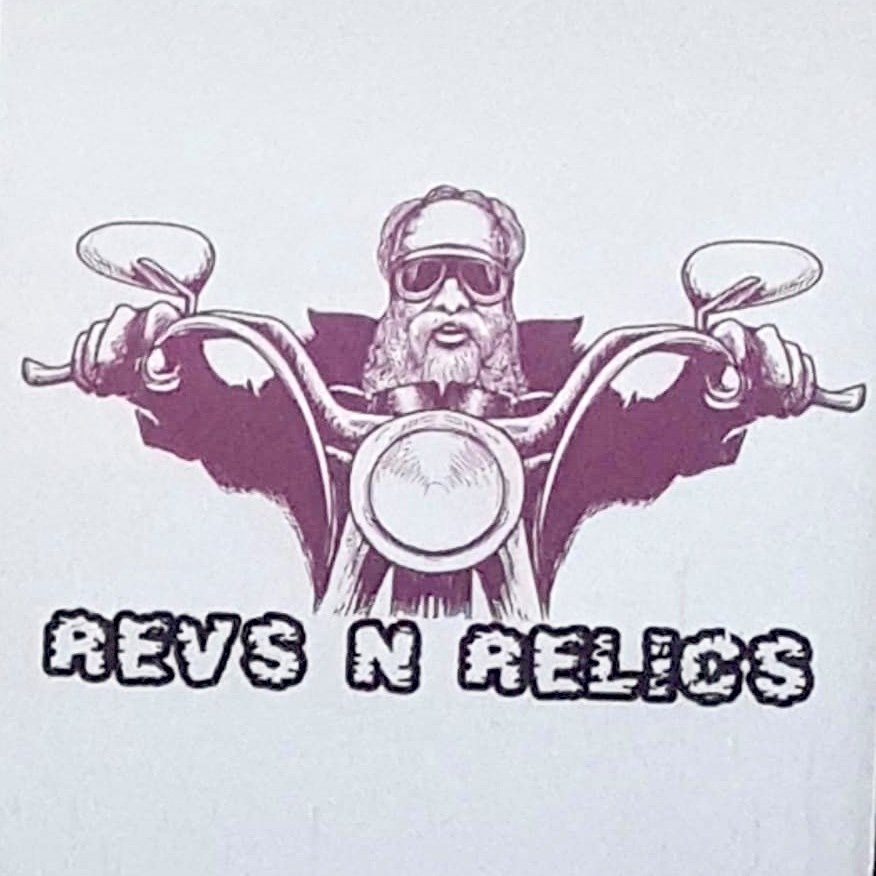 Revs n Relics motorbike meeting point logo