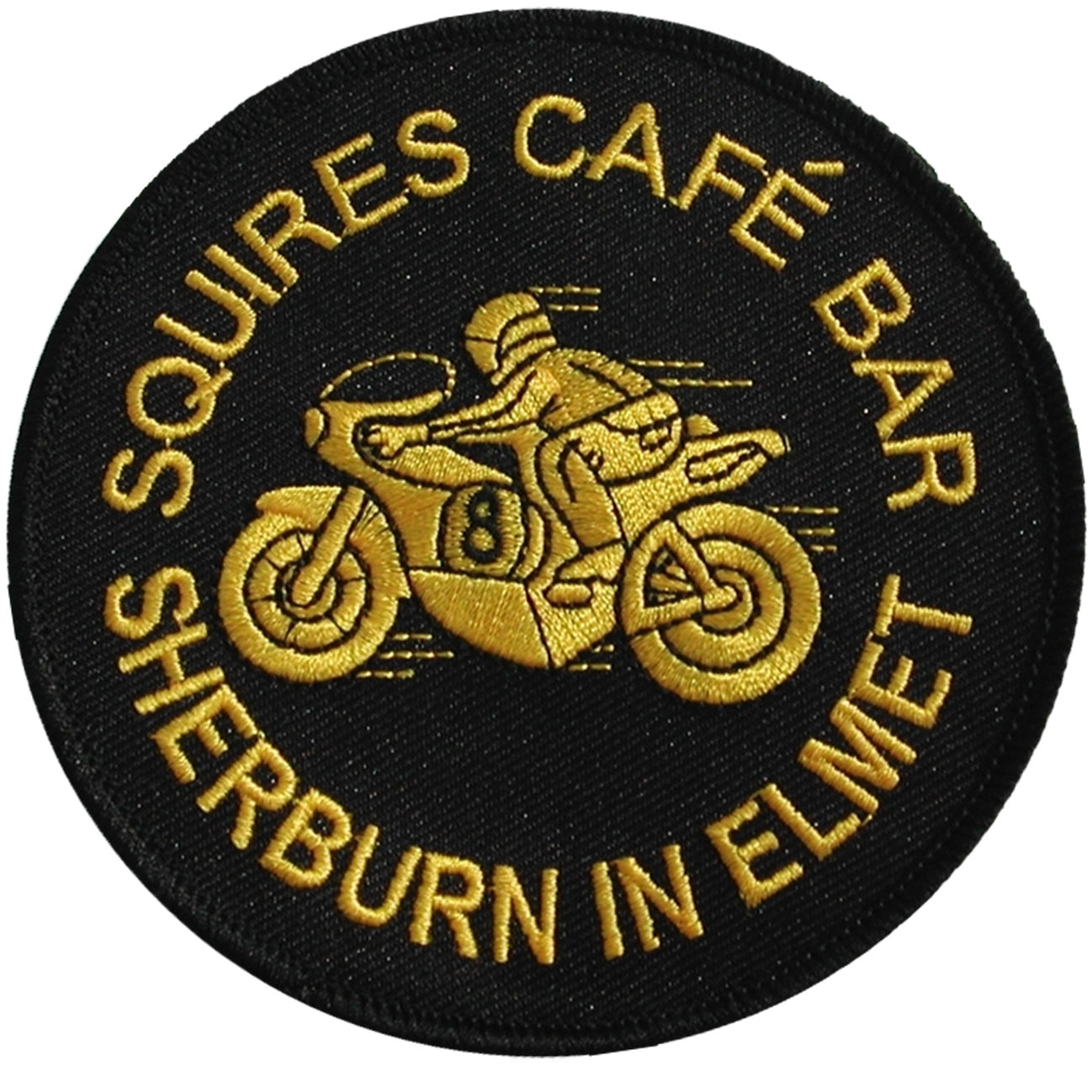 Squires Cafe motorbike meeting point logo