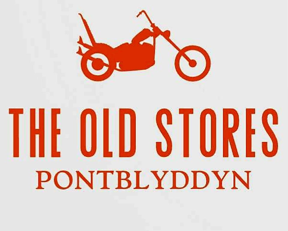 The Old Stores Motorbike Cafe motorbike meeting point logo